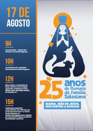 Romaria da Família Salesiana 2024 - Cartaz